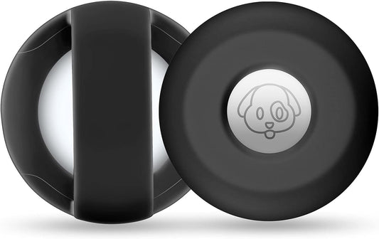Airtag Holder for Dog Collars - Silicone Case Compatible with Apple Airtags for 0.8-1.2 Inch Pet Collars and Harnesses