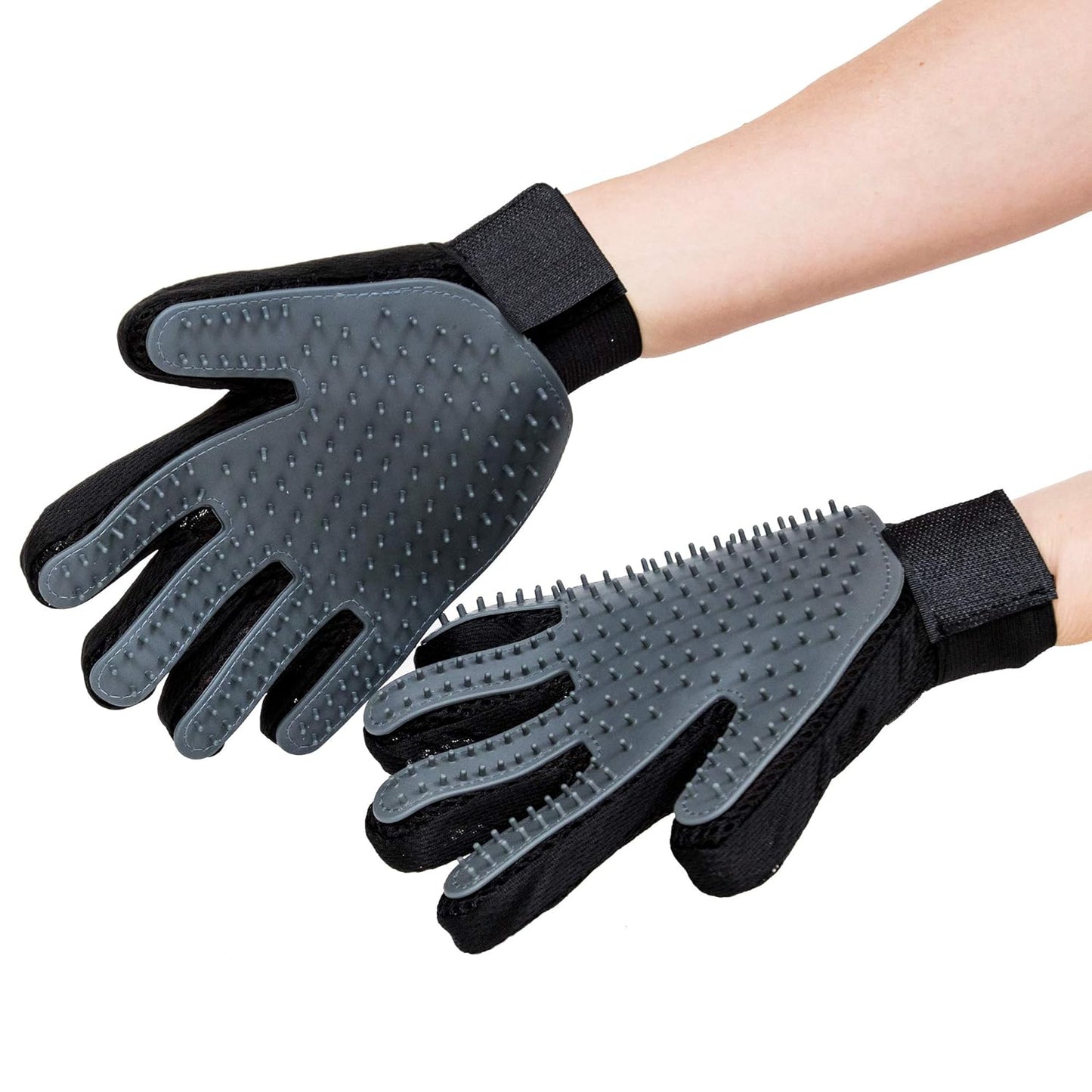 Professional Pet Grooming Gloves for Effective Hair Removal - Gentle, Machine Washable Deshedding Tool for Cats, Dogs, and Horses - Ideal for All Coat Lengths
